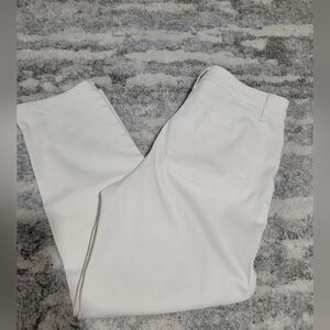 Talbots White Straight Leg Jeans with Classic Fit